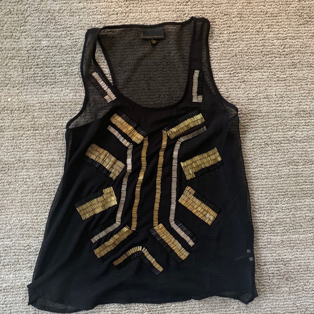Buffalo David bitton sheer tank size small!